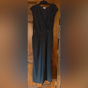 NWOT Max Studio Women’s Black and White Polka Dot Romper